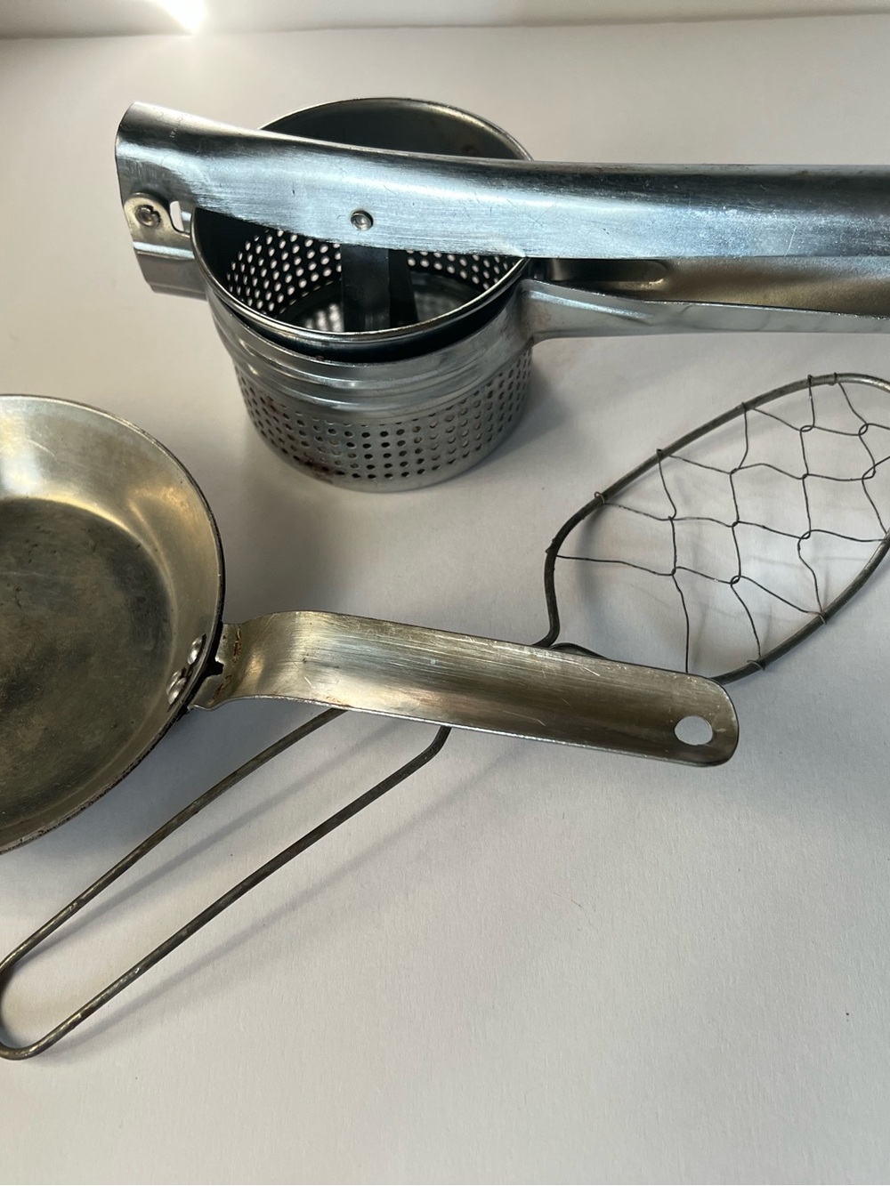 Set of three vintage Aluminum Kitchen Tool Set